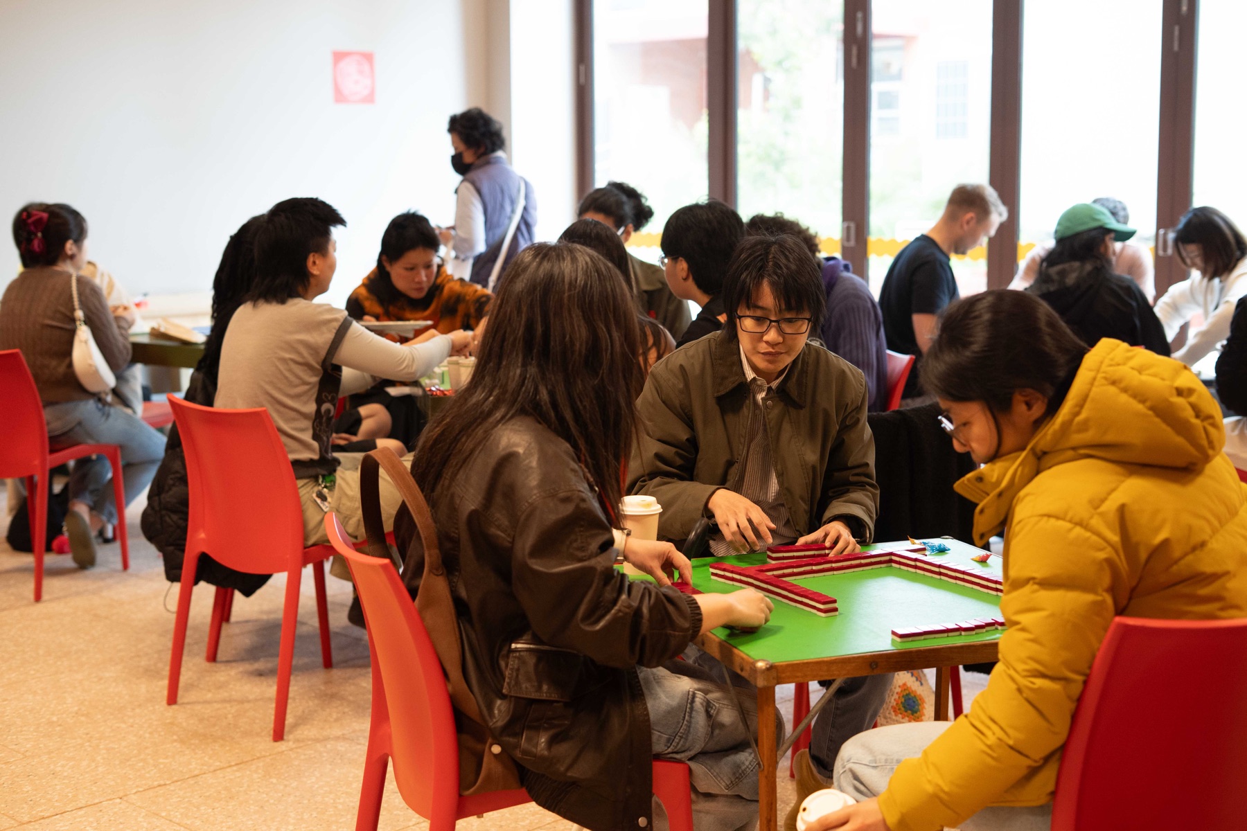 People at a community games gathering
